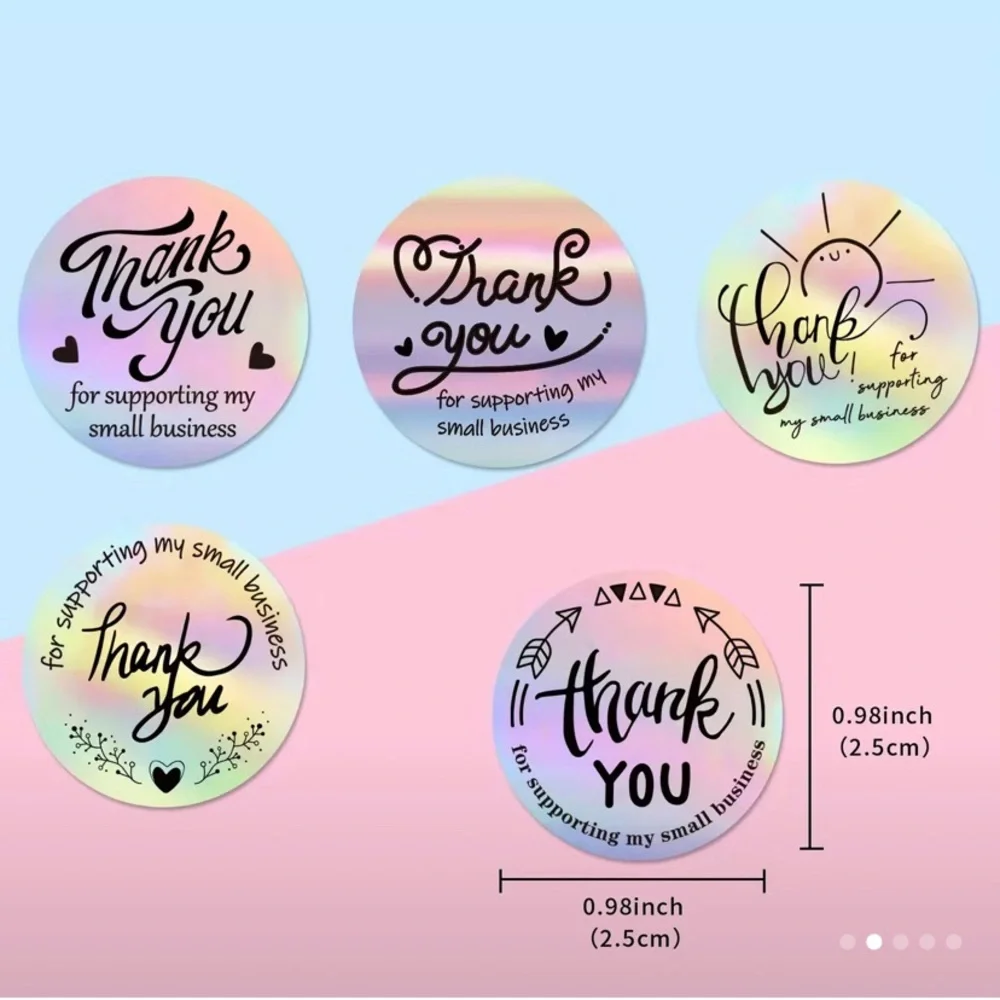 500pc thank you for supporting‎ my small business stickers